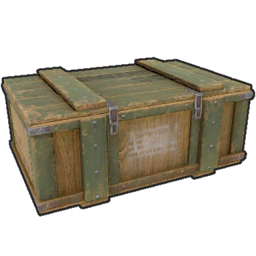 The Rust green Military Crate render.
